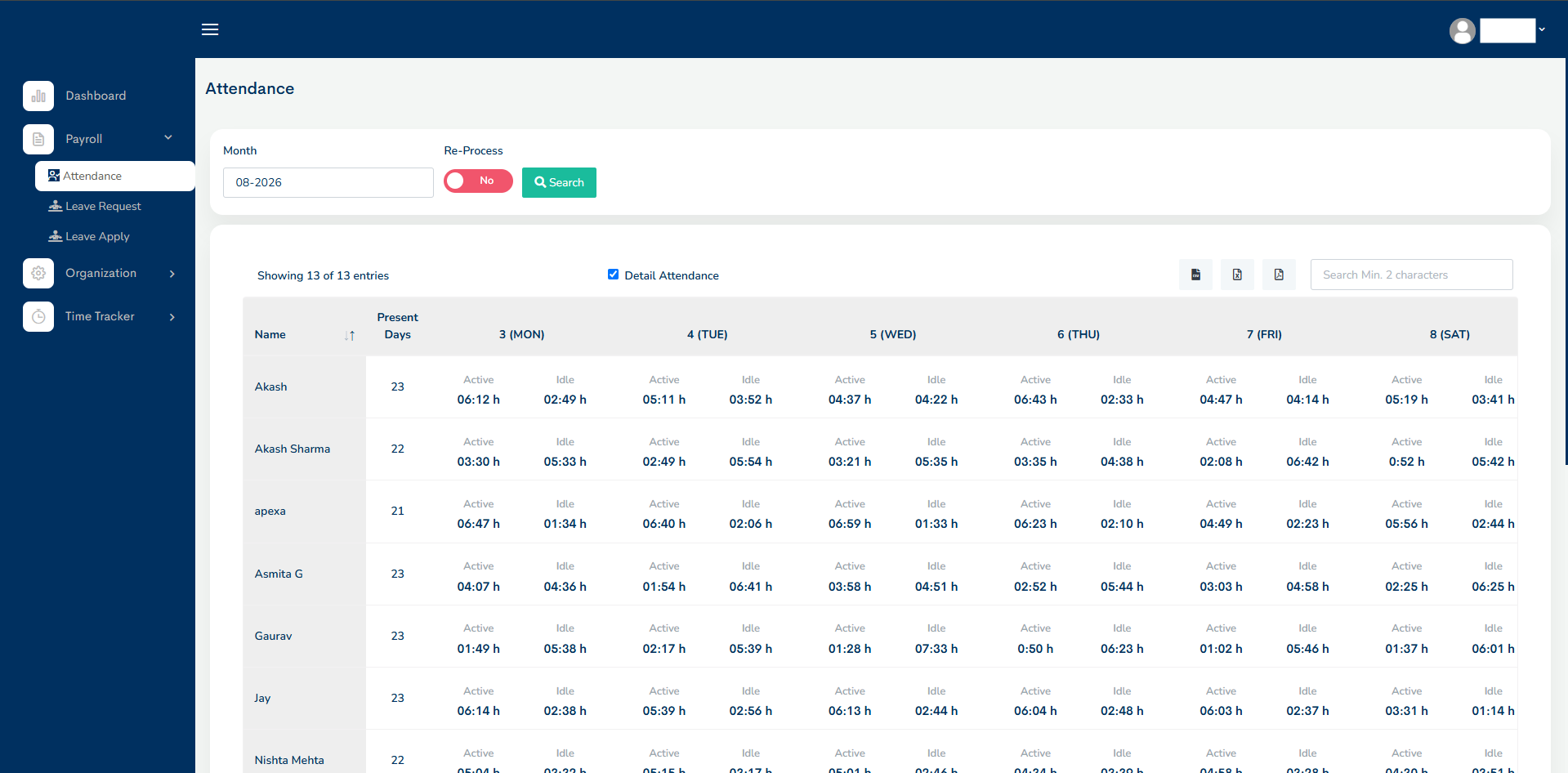 Attendance Ledger
