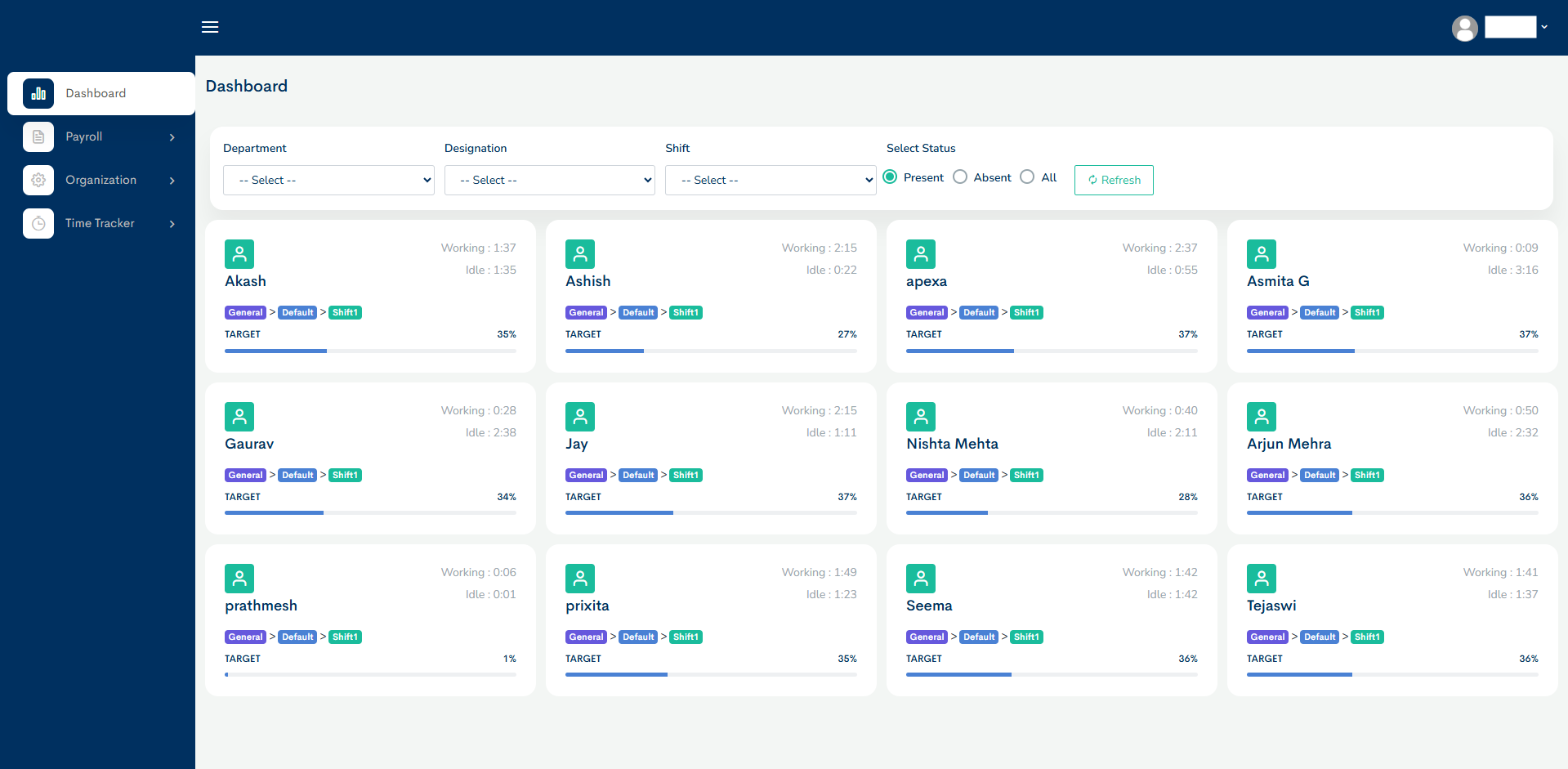 Admin Dashboard